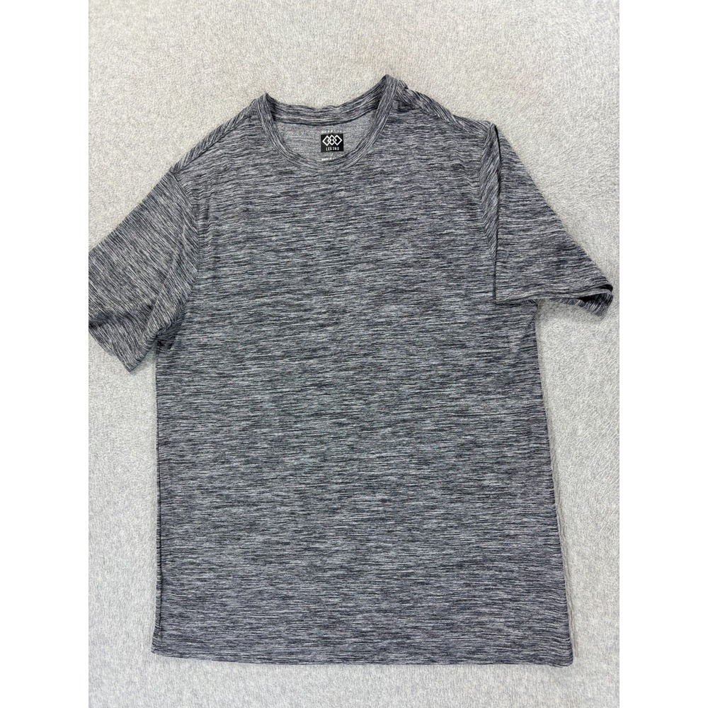 Leg3nd‎ BREATE Short Sleeve Performance Crew Tee Shirt (Men's Large) Gray